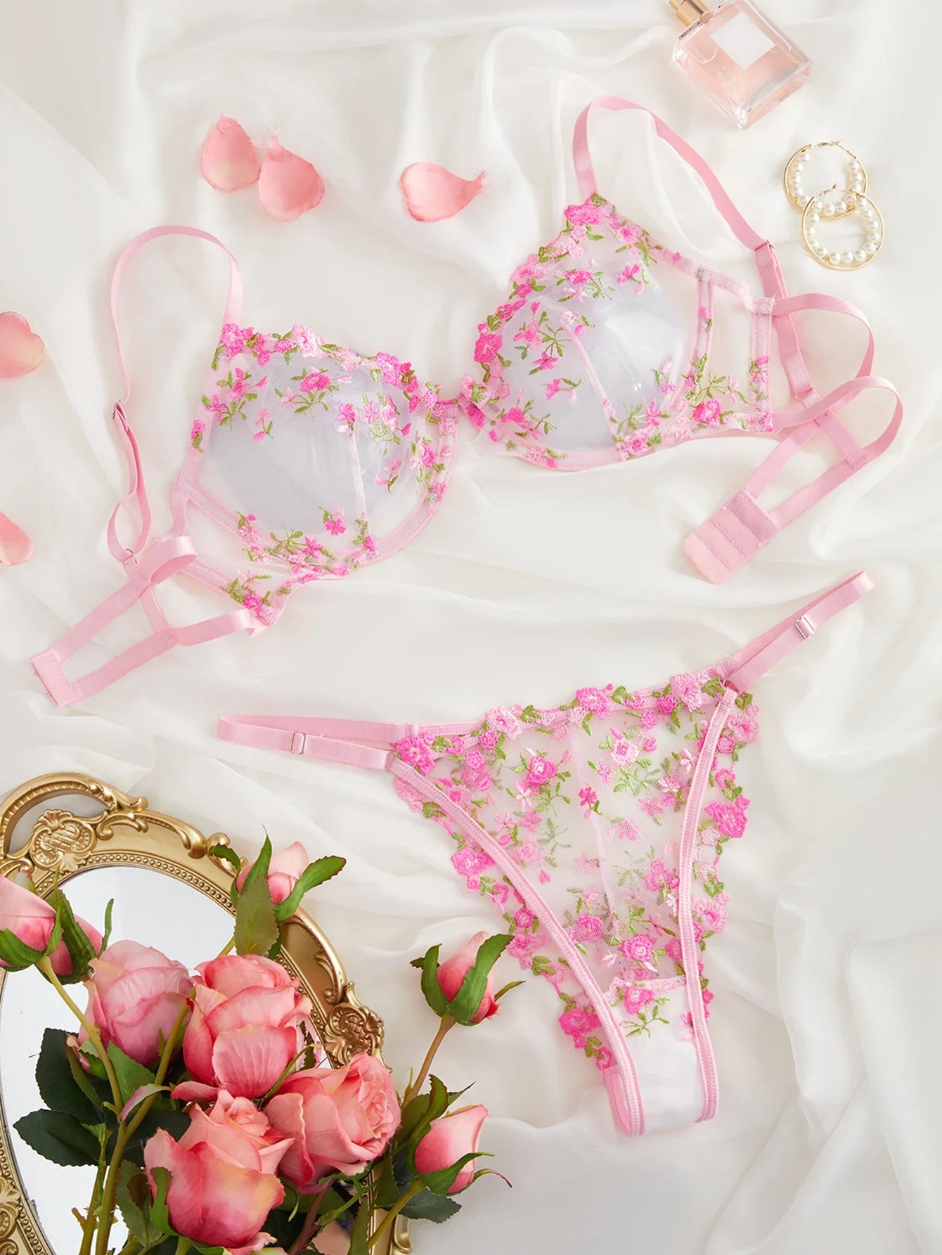2-Piece Lace Bra Set Women