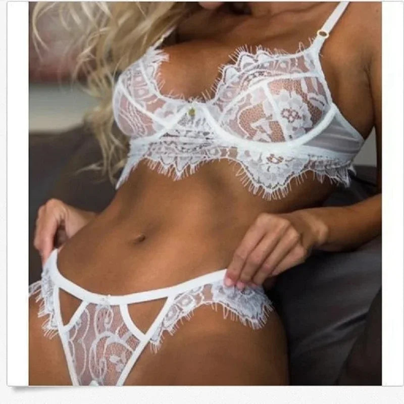 Transparent Lace Sexy Lingerie Set