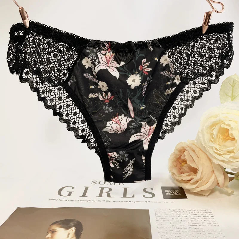 Luxury Floral Embroidery Lace Panties