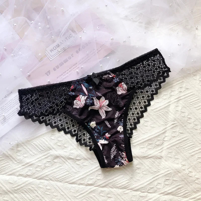 Luxury Floral Embroidery Lace Panties